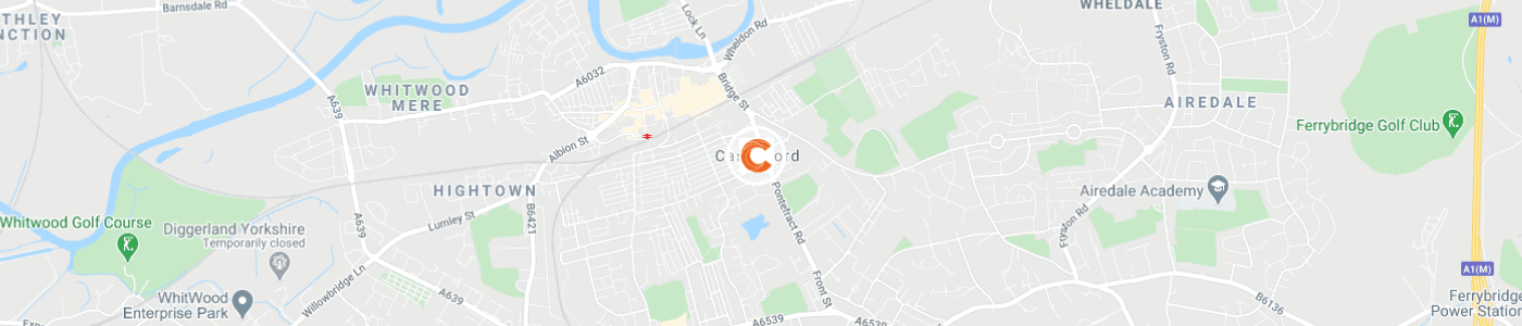 waste-removal-Castleford-map