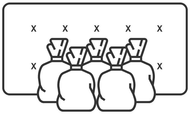 mattress-and-refuse-sack-icon